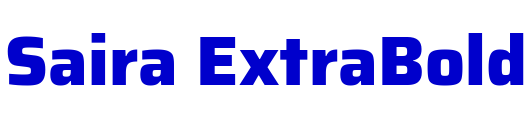 Saira ExtraBold шрифт